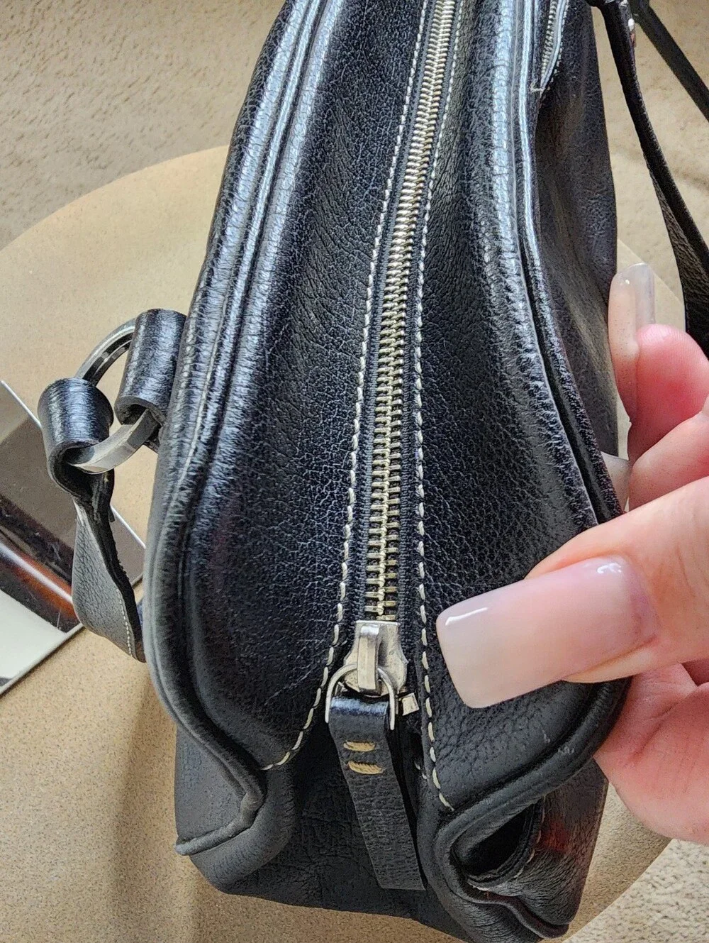 Kate Spade Black Leather Shoulder Bag -